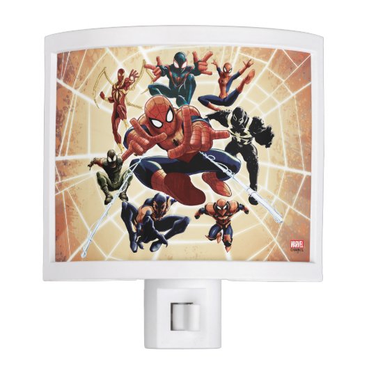Spider-Man Web Warriors Attack Night Light (Front)