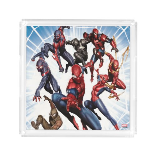 Spider_Man Web Warriors Gallery Art Acrylic Tray