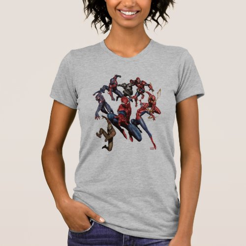 Spider_Man Web Warriors Gallery Art T_Shirt