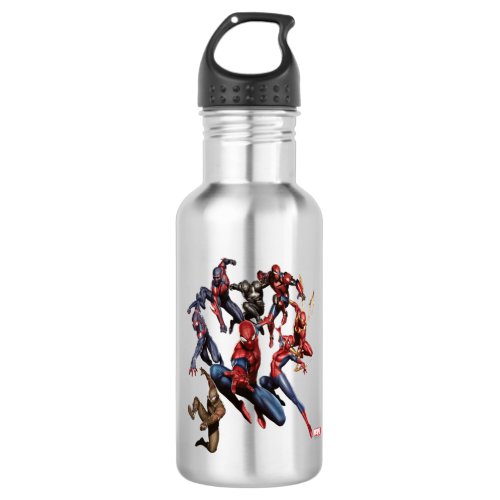 Spider_Man Web Warriors Gallery Art Water Bottle