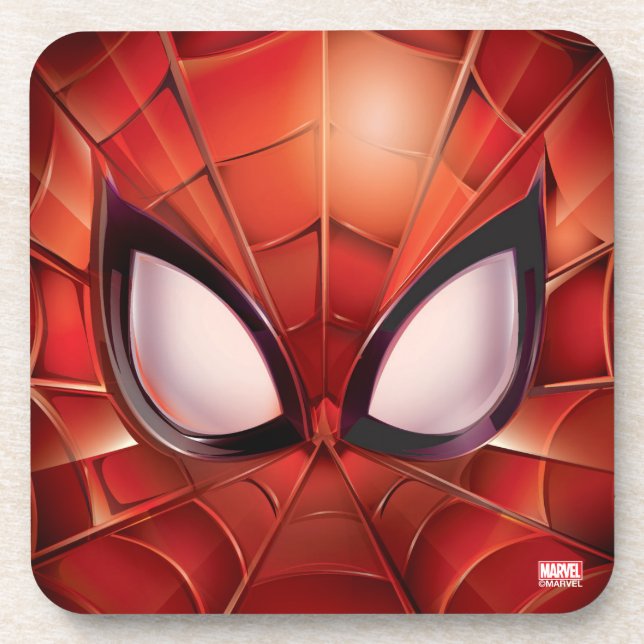 Spider-Man Webbed Mask Coaster (Front)