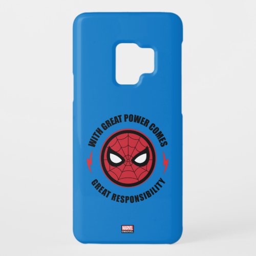 Spider_Man  With Great Power Icon Badge Case_Mate Samsung Galaxy S9 Case