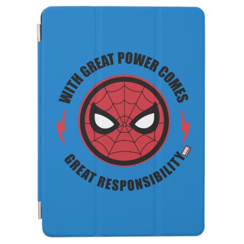 Spider_Man  With Great Power Icon Badge iPad Air Cover