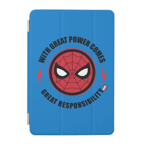 Spider_Man  With Great Power Icon Badge iPad Mini Cover