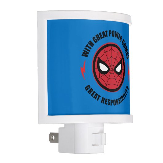 Spider-Man | "With Great Power" Icon Badge Night Light (Right)