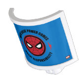 Spider-Man | "With Great Power" Icon Badge Night Light (Angled)