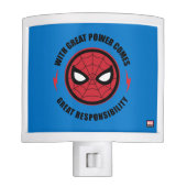 Spider-Man | "With Great Power" Icon Badge Night Light (Front)