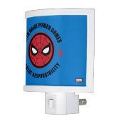 Spider-Man | "With Great Power" Icon Badge Night Light (Left)