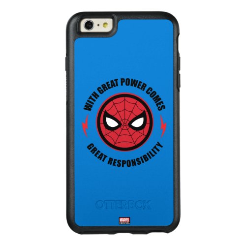 Spider_Man  With Great Power Icon Badge OtterBox iPhone 66s Plus Case