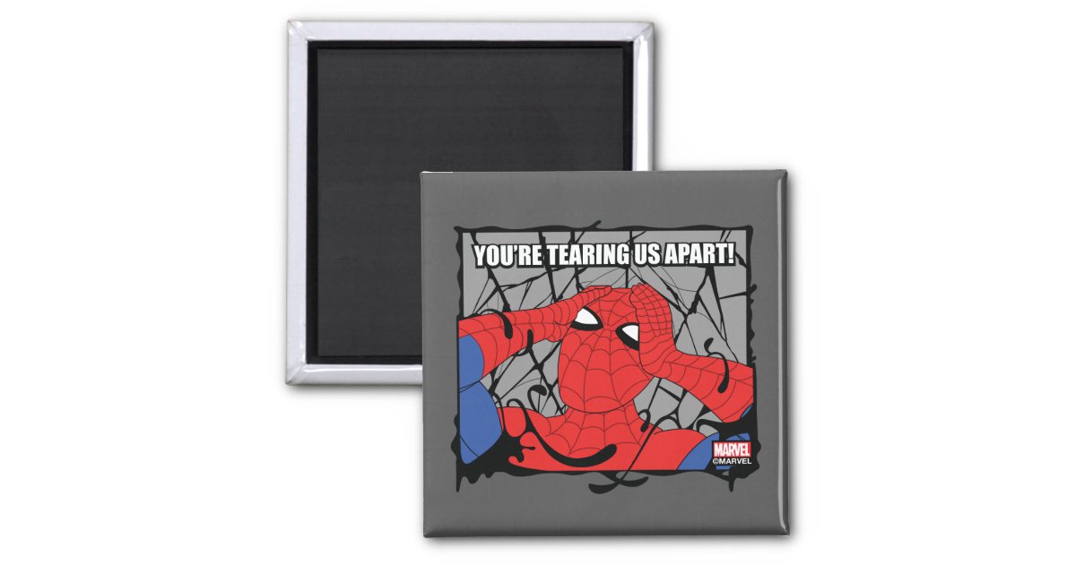 Spider-Man You're Tearing Us Apart Meme Graphic Magnet