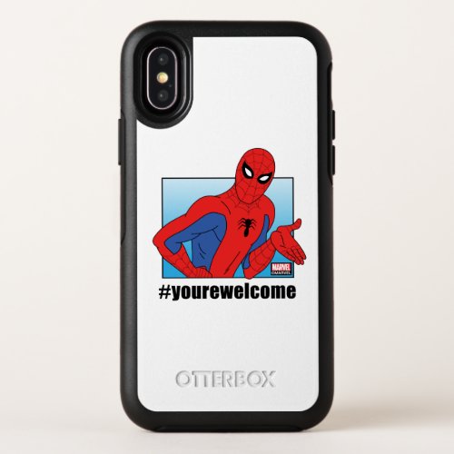 Spider_Man yourewelcome Gesture Meme Graphic OtterBox Symmetry iPhone X Case