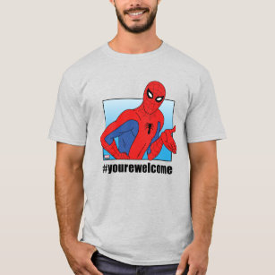 Spider Man Yourewelcome Gesture Meme Graphic T Shirt - 