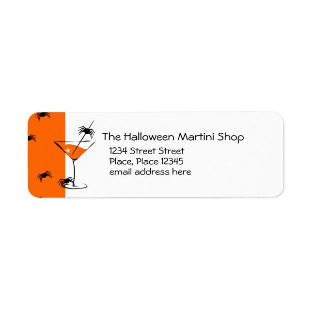 Spider Martini Label (Front)