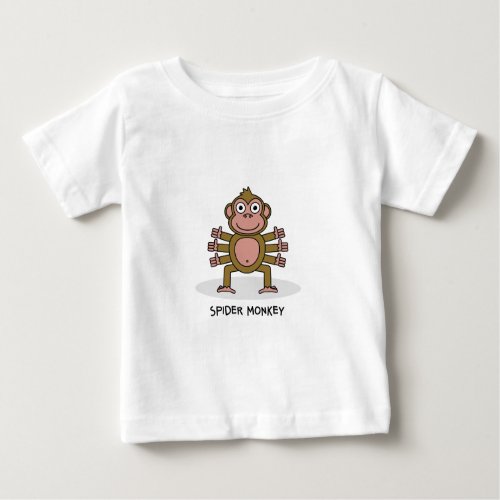 Spider Monkey Baby T_Shirt