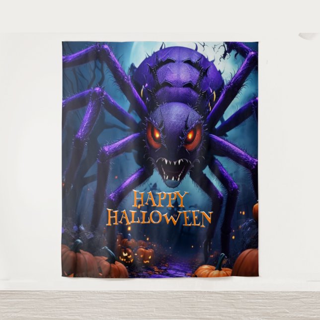 Spider Monster Halloween Backdrop (Front)