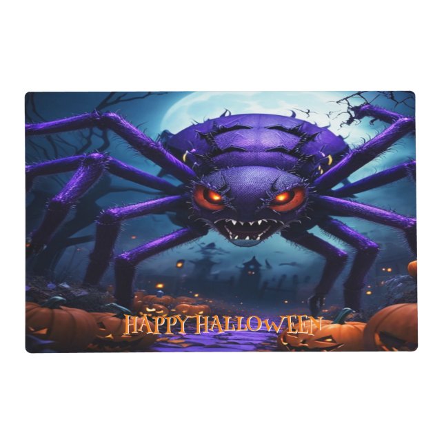 Spider Monster Halloween Placemat (Front)