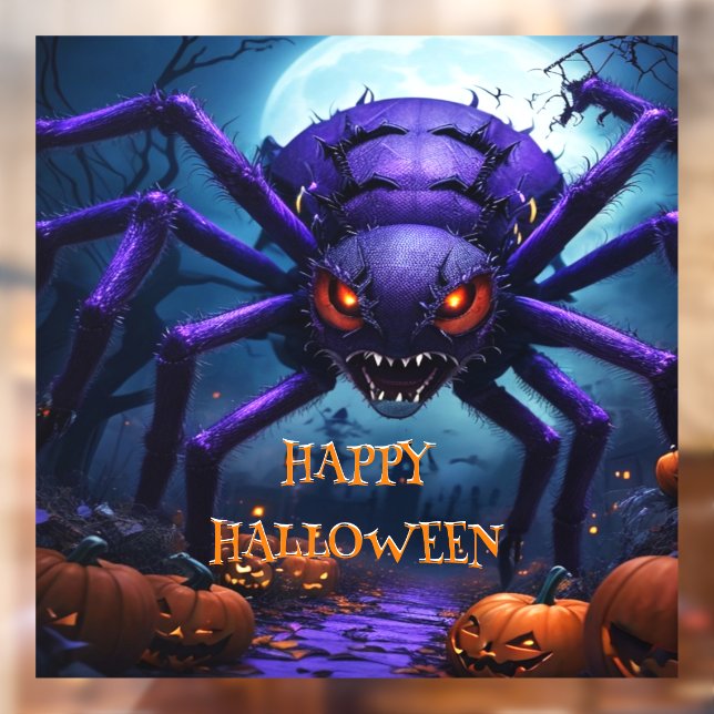 Spider Monster Halloween Window Cling (Sheet 2)