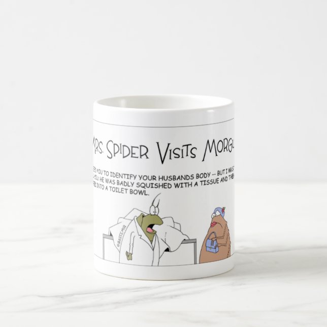 Spider Morgue visit Coffee Mug (Center)