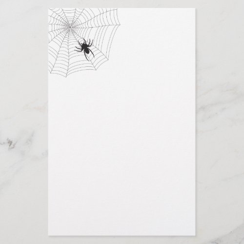 Spider net stationery