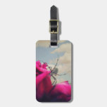 Spider on Red Roses Acrylic Luggage Tag