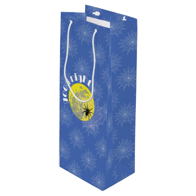 Spider on the net gift bag (Front Angled)