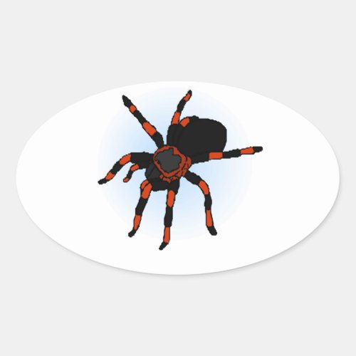 Spider Oval Sticker