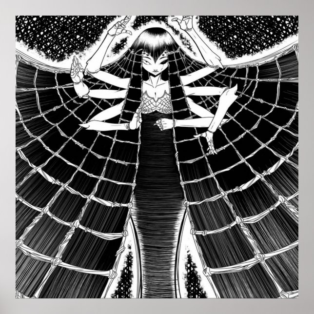 Spider owner gift | Cute Spider graphic Poster (Front)