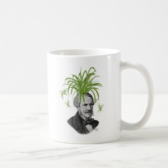 Spider Plant Head Coffee Mug (Right)