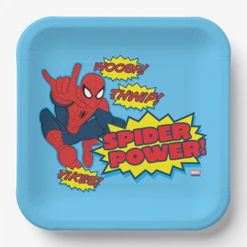 Spider Power Spider_Man Graphic Paper Plates