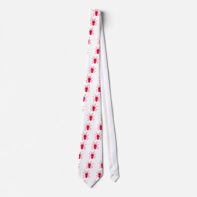 Spider (Red) Neck Tie (Front)