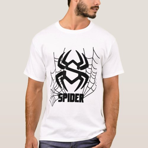 Spider Retro Jump Logo T_Shirt
