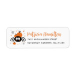 Spider Return Address Labels Halloween Spooky 