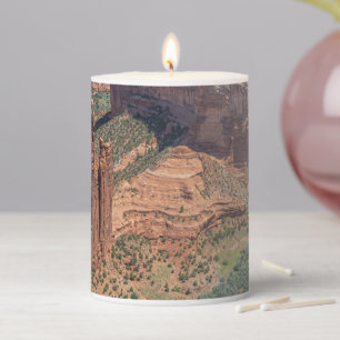 Spider Rock at Canyon de Chelly Psalm 8:9 KJV Pillar Candle