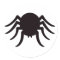 Spider silhouette black white Halloween stickers