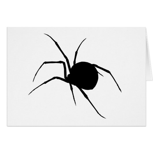 Spider Silhouette Cards (Front Horizontal)