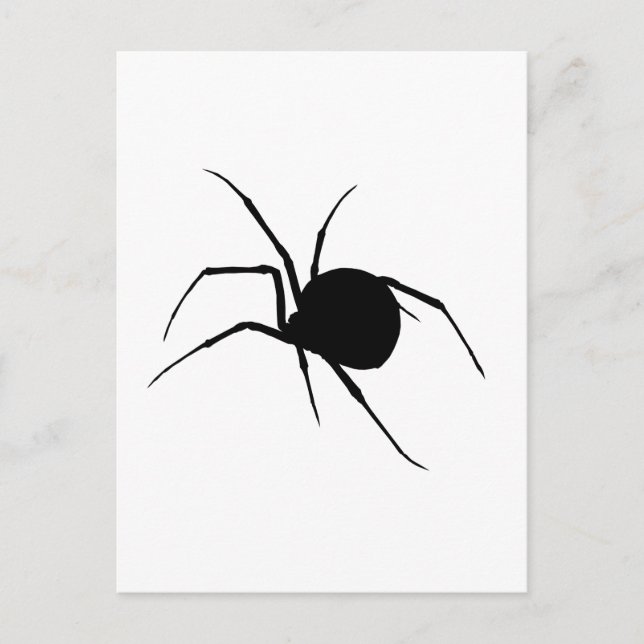 Spider Silhouette Postcard (Front)