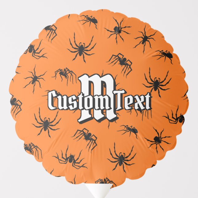 Spider Silhouettes Pattern Balloon (Front)