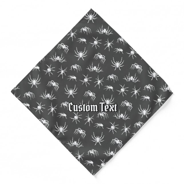Spider Silhouettes Pattern Bandana (Front)