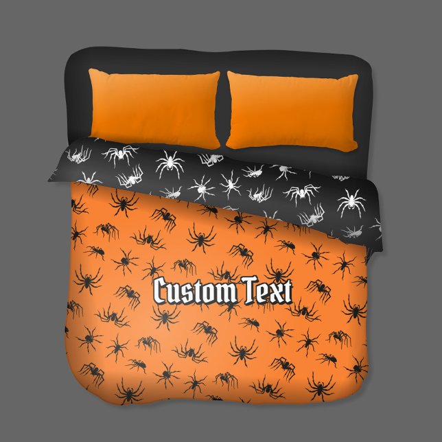 Spider Silhouettes Pattern Duvet Cover (Creator Uploaded)