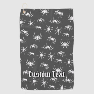 Spider Silhouettes Pattern Golf Towel