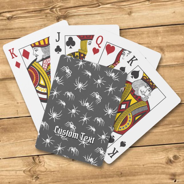 Spider Silhouettes Pattern Playing Cards (Creator Uploaded)