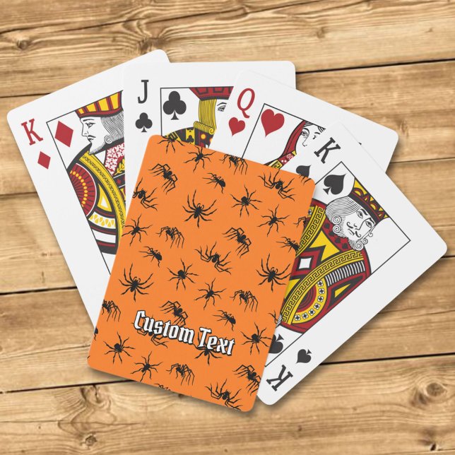 Spider Silhouettes Pattern Poker Cards (Creator Uploaded)