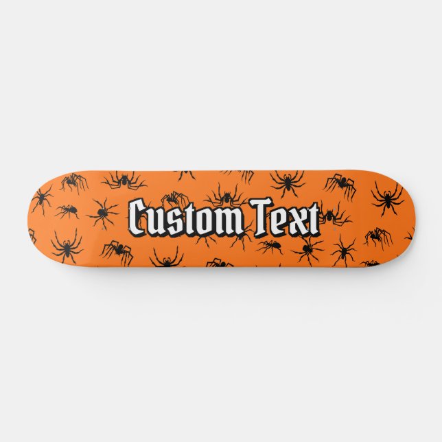 Spider Silhouettes Pattern Skateboard (Horz)