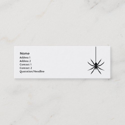 Spider _ Skinny Mini Business Card