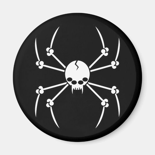 Spider Skull Magnet (Front)
