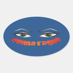 Spider / Spiderwoman / donna ragno Oval Sticker