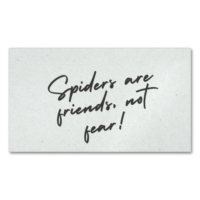Spider Spirit – Bold Nature-Inspired Design Watch Business Card Magnet (Front)