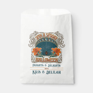 Spider Spooky Vintage Style Halloween Treats  Favor Bag