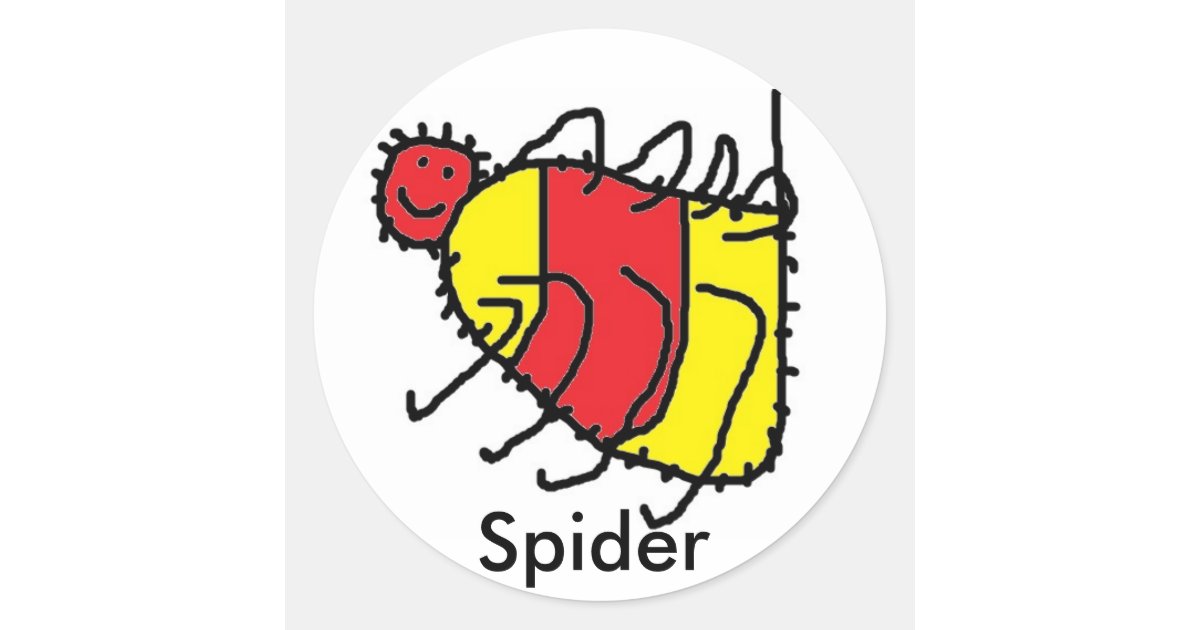 Sticker Spider Rectangular Spider stickers | Zazzle