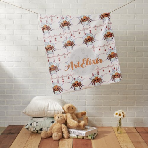 Spider Tarantula Cute Kawaii Pattern Baby Blanket